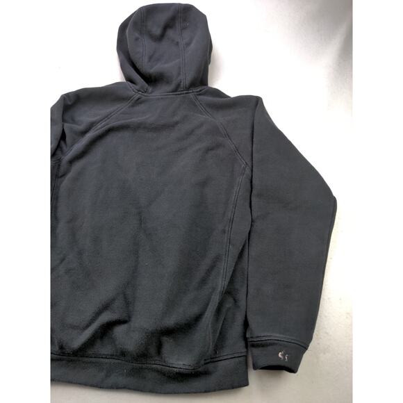 Mens Adidas Hoodie Sweatshirt SZ L Pullover Black White Spell Out Logo - Picture 8 of 11